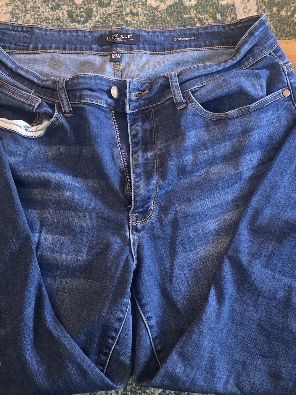Judy Blue Women’s Slim Straight Dark Blue Denim Jeans